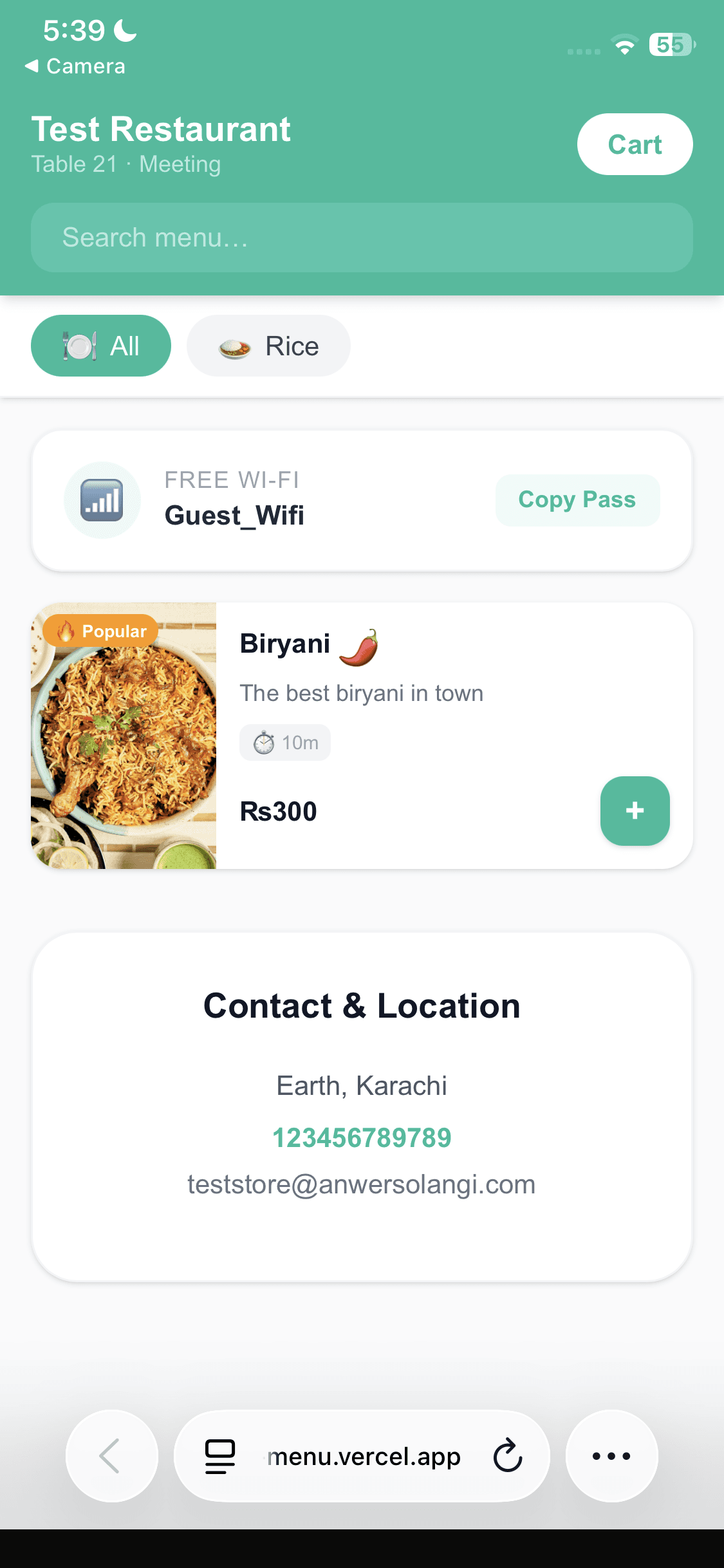 Browse Menu