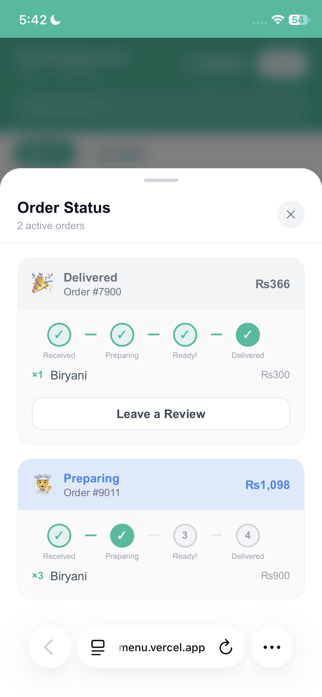 Live Status